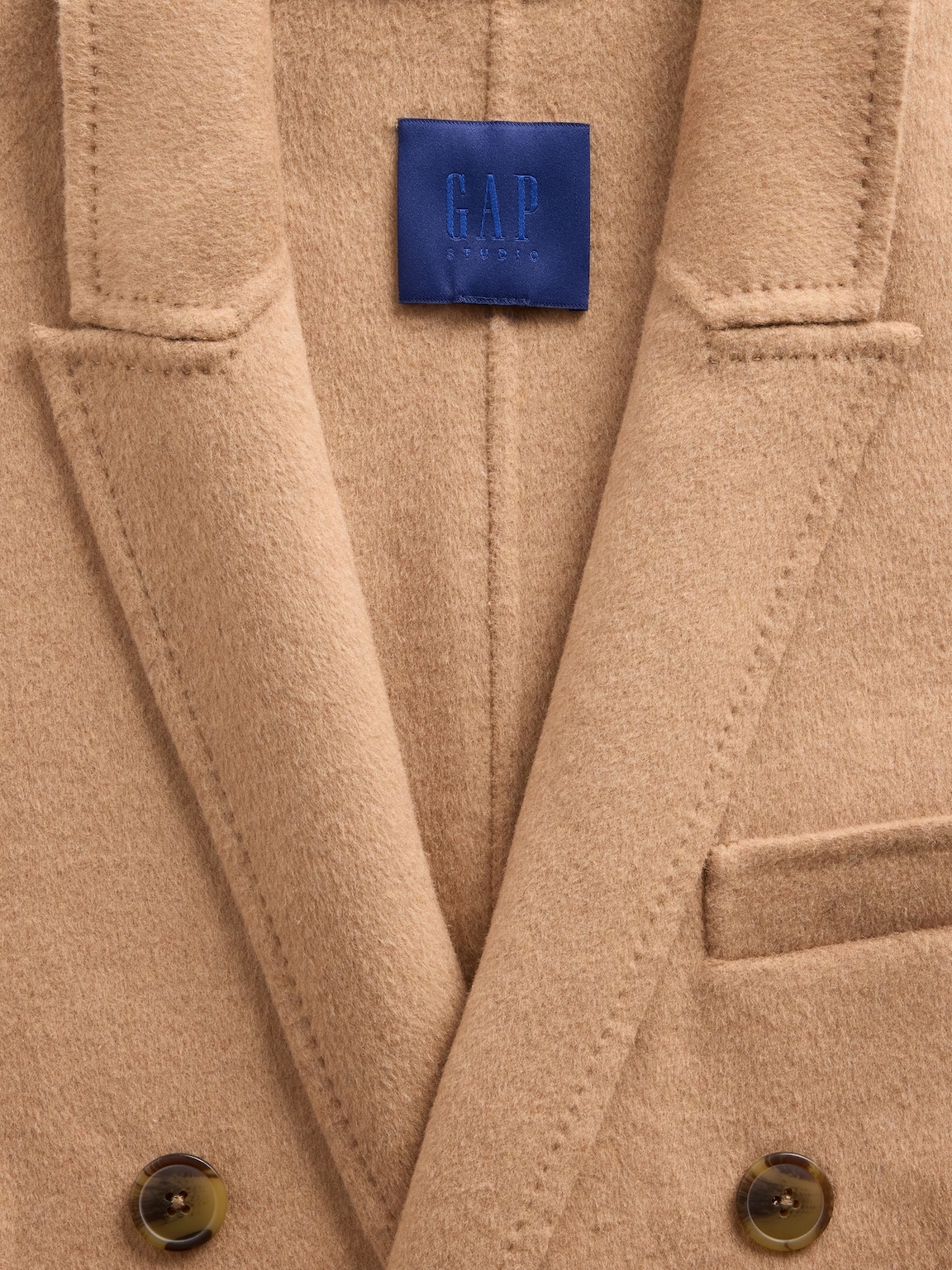 GapStudio Adult Wool-Blend Double-Breasted Coat