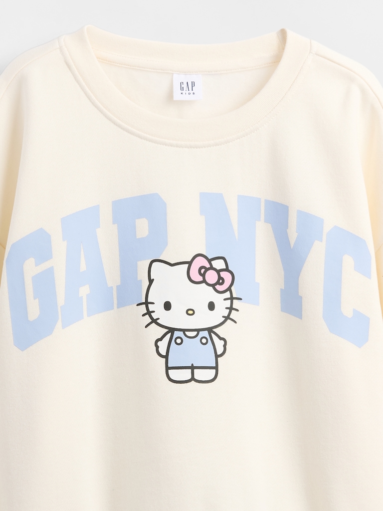 Kids VintageSoft Hello Kitty Logo Sweatshirt
