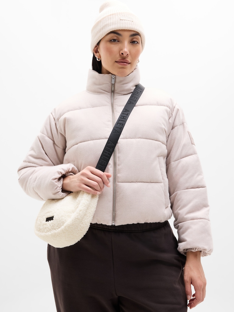 All About Sherpa Mini Crescent Bag