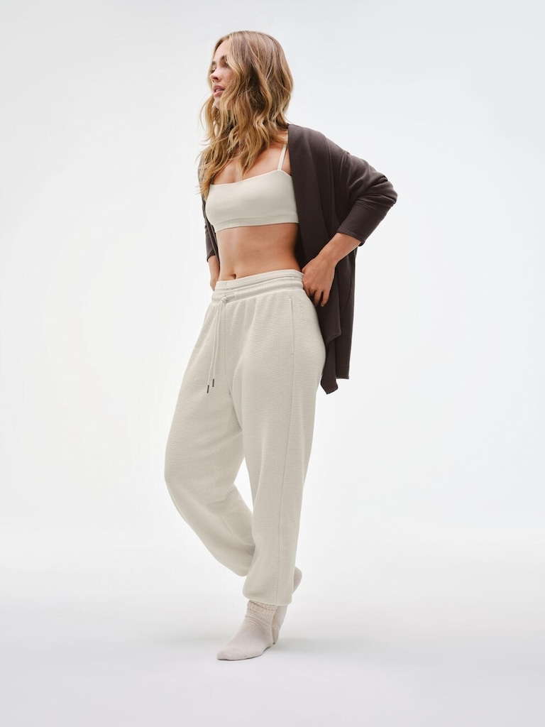 Tranquil Mid Rise Waffle Jogger