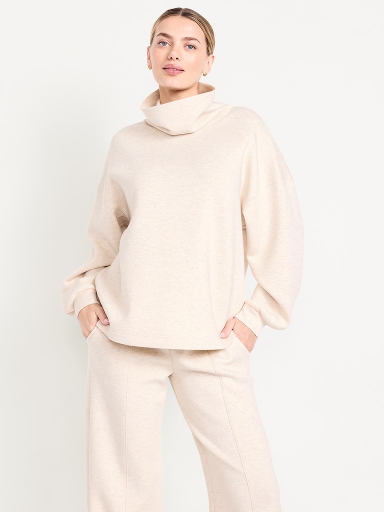 Bounce Fleece Funnel Neck Tunic