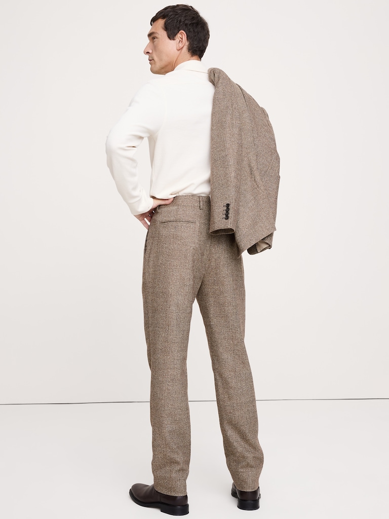 Italian Herringbone Suit Pant