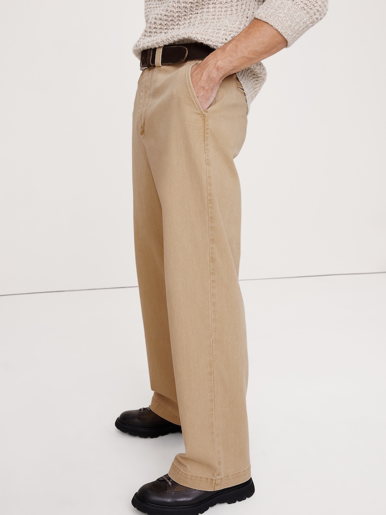 Loose Brushed Italian Chino