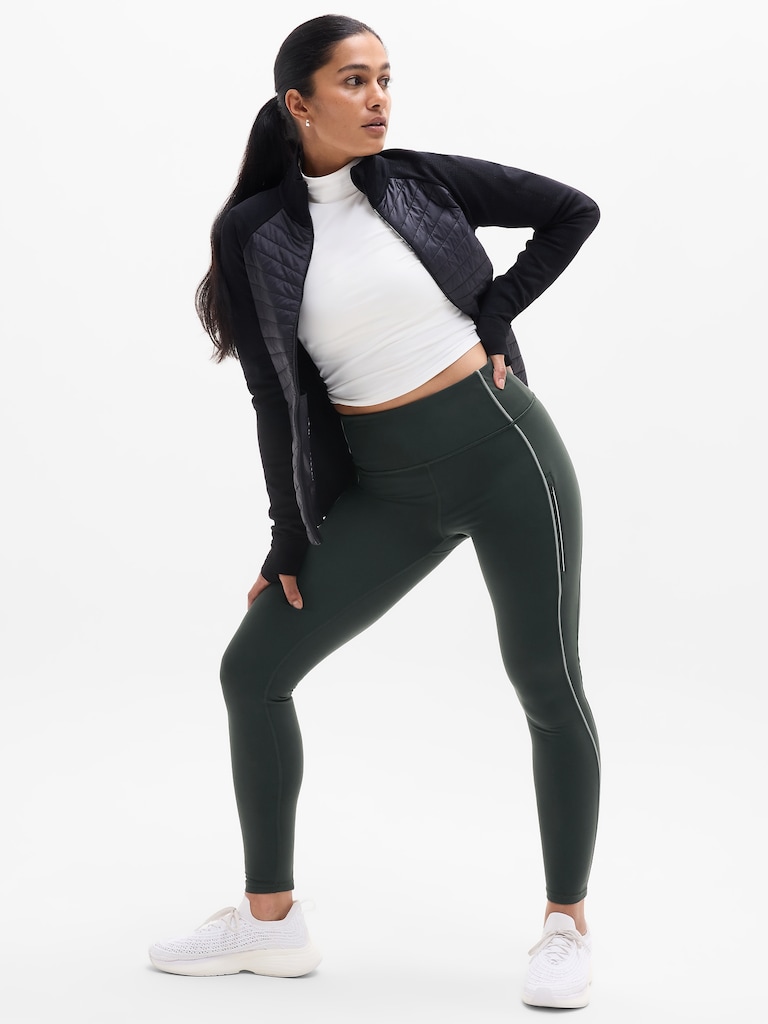 Rainier High Rise Reflective Stripe Legging