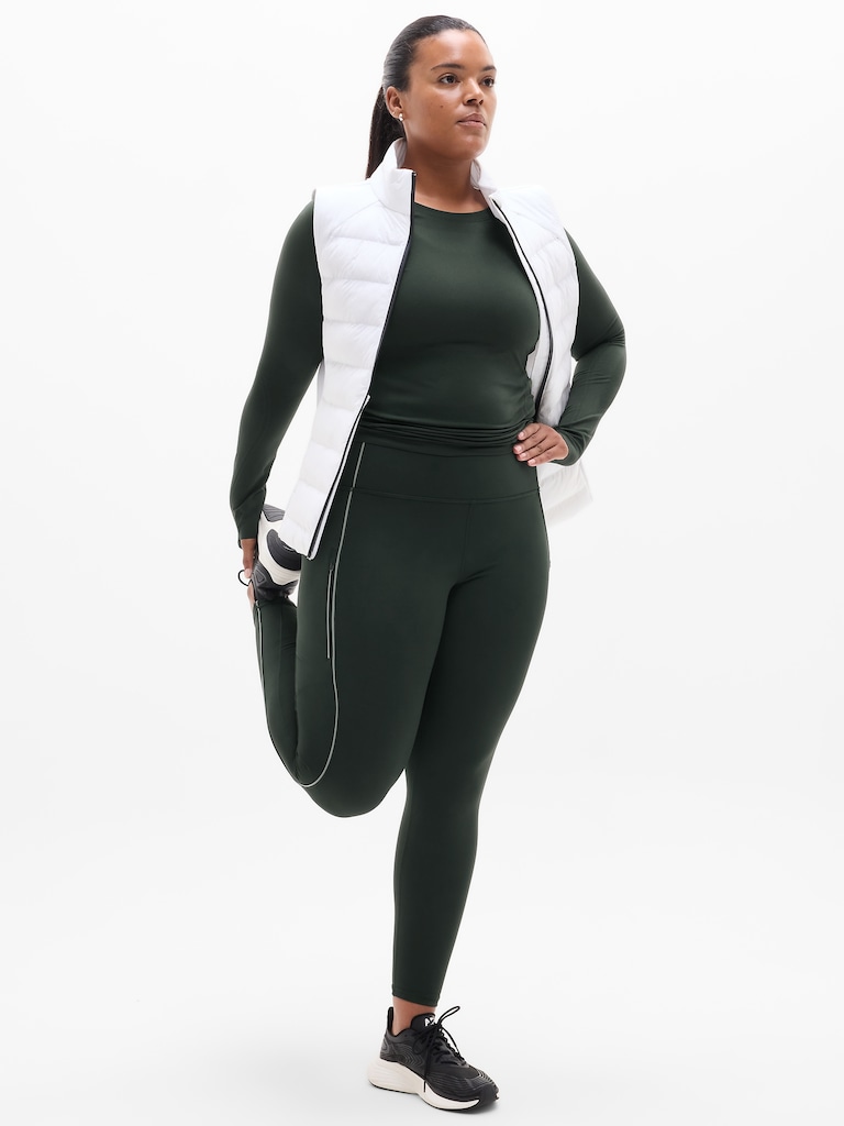 Rainier High Rise Reflective Stripe Legging