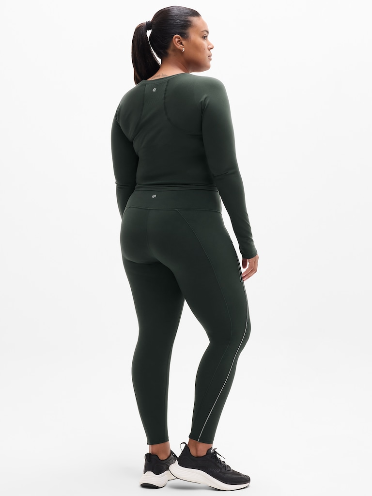 Rainier High Rise Reflective Stripe Legging