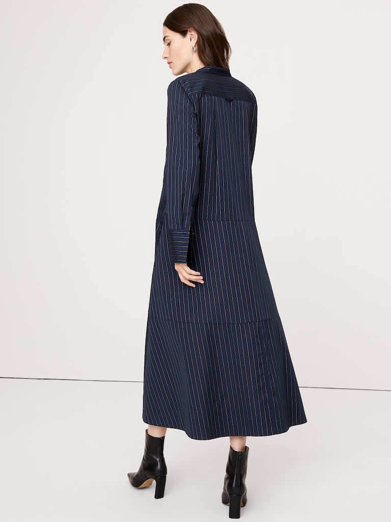 Cotton Trapeze Shirtdress