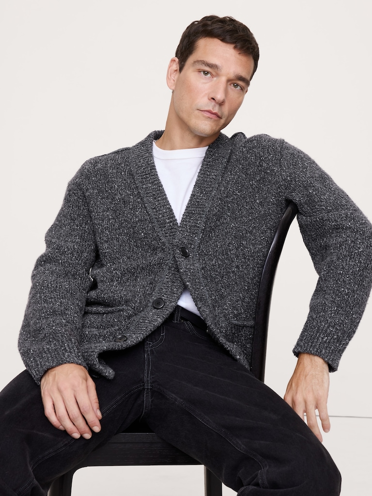 Donegal Wool-Blend Cardigan