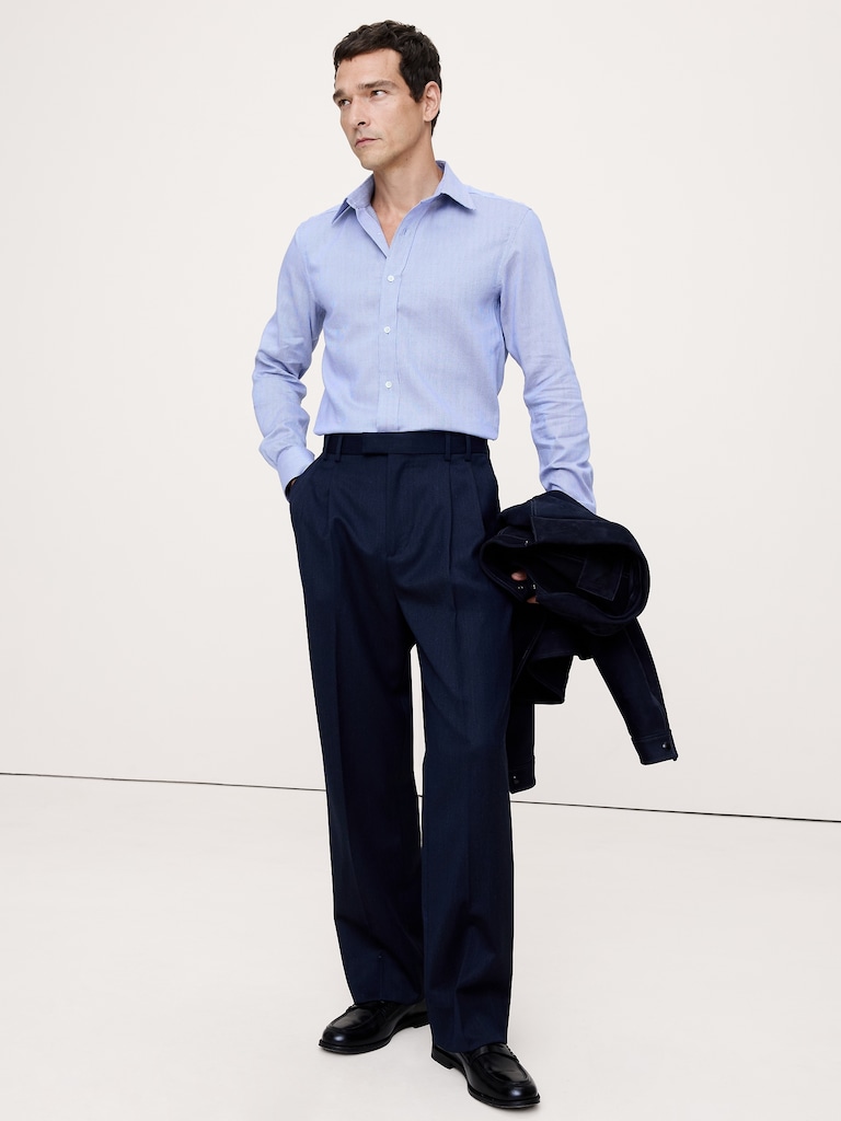 Slim-Fit Wrinkle-Resistant Dress Shirt