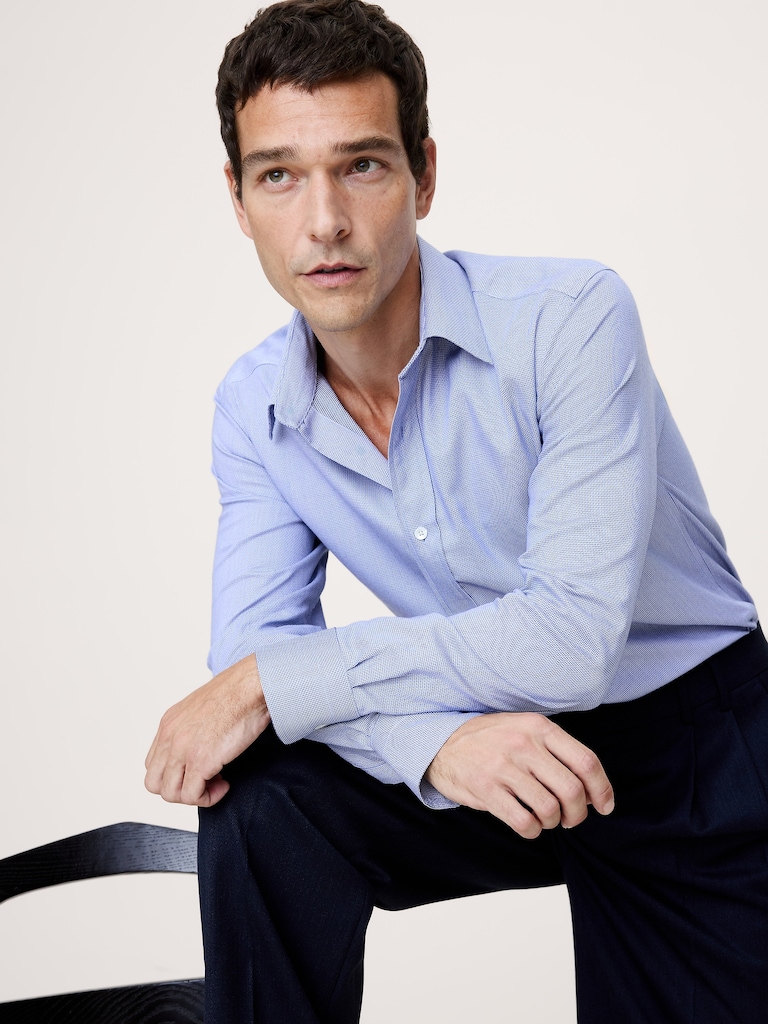 Slim-Fit Wrinkle-Resistant Dress Shirt