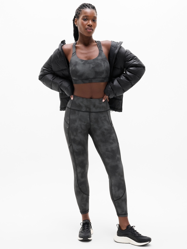 Rainier High Rise Reflective Print Legging