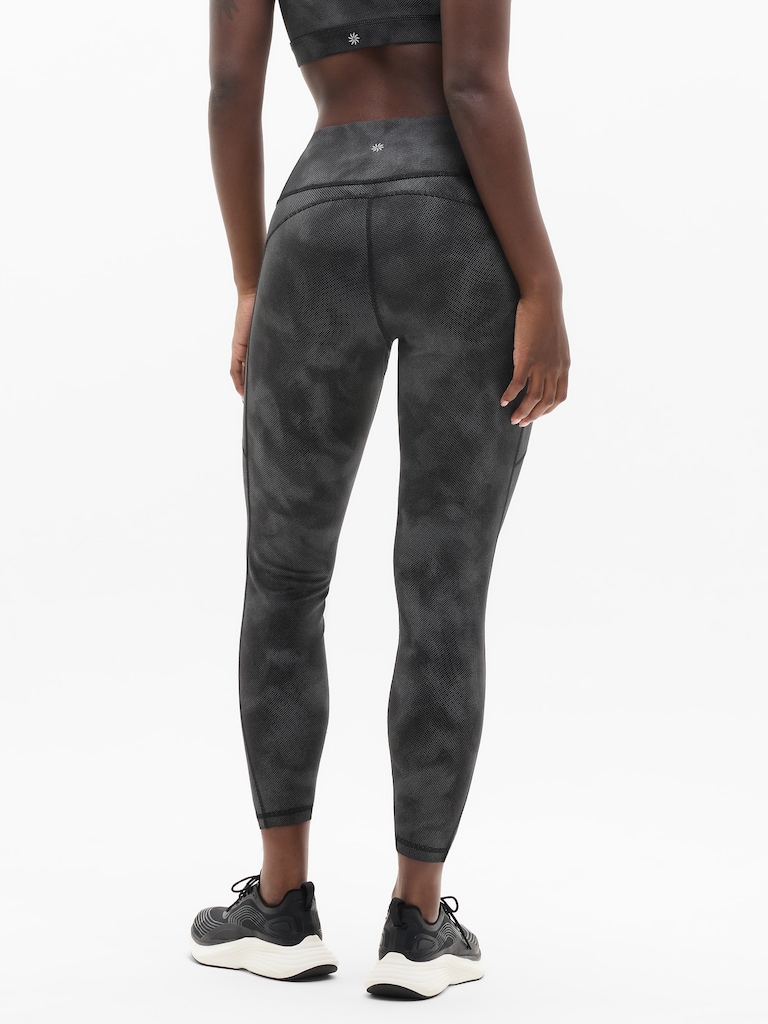Rainier High Rise Reflective Print Legging