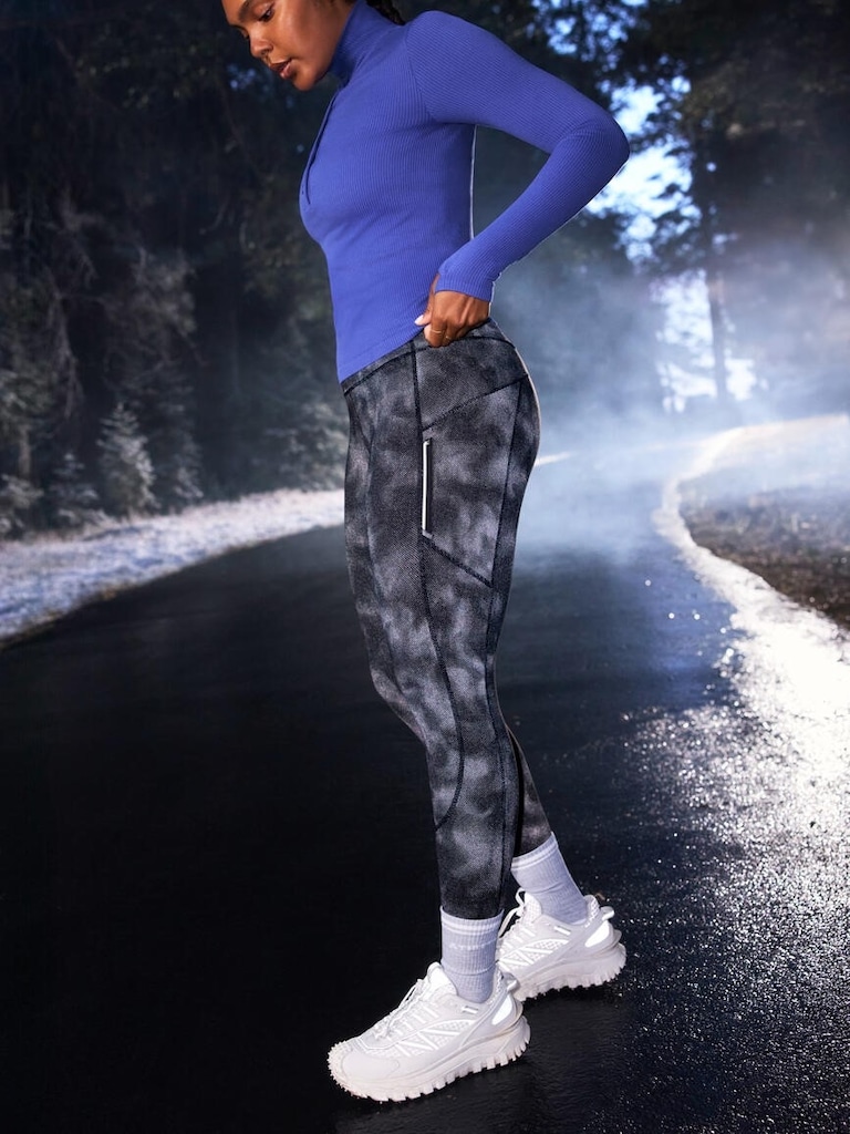 Rainier High Rise Reflective Print Legging