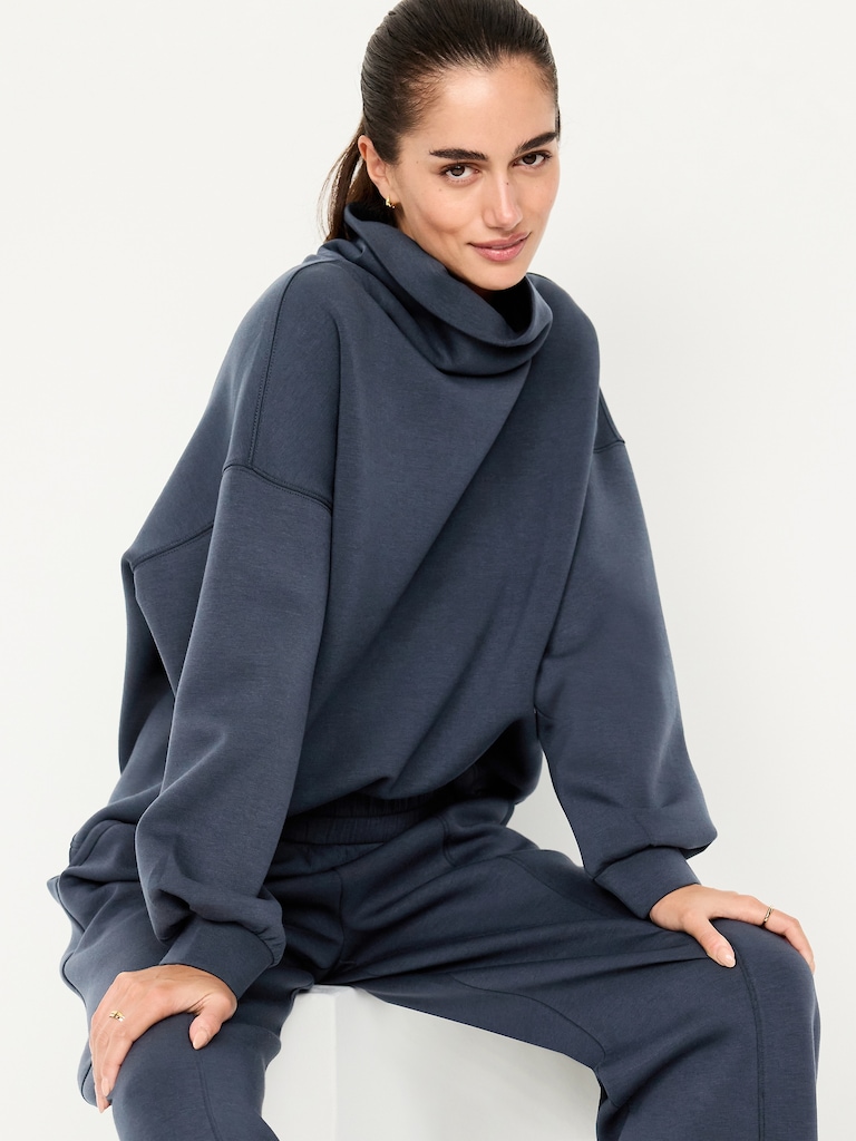 Bounce Fleece Funnel Neck Tunic