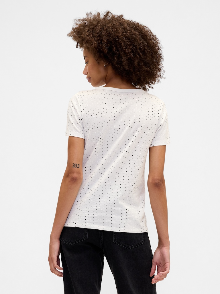 Favorite Print V-Neck T-Shirt