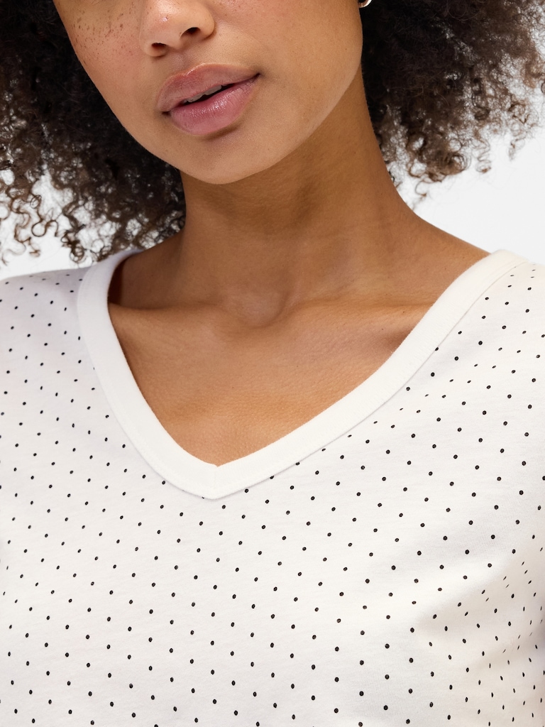 Favorite Print V-Neck T-Shirt