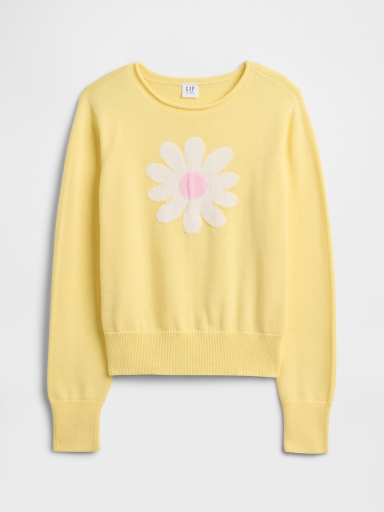 Kids Relaxed Roll-Neck Sweater