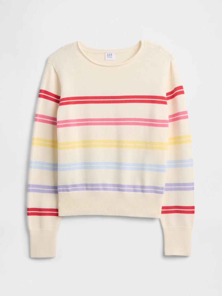 Kids Relaxed Roll-Neck Sweater