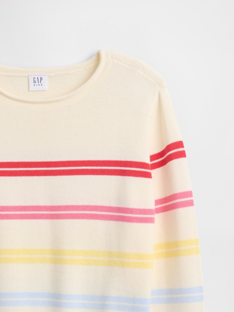 Kids Relaxed Roll-Neck Sweater