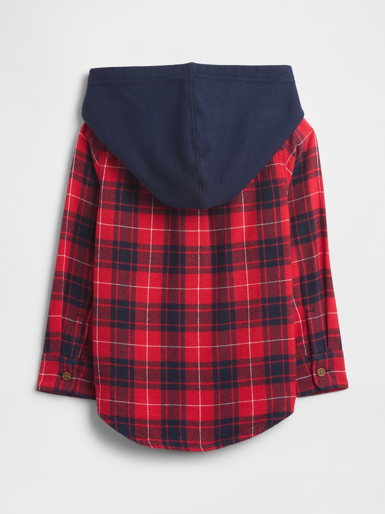 babyGap Hooded Flannel Shirt