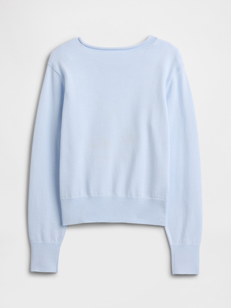 Kids Relaxed Roll-Neck Sweater
