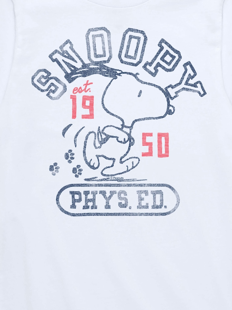 Kids Peanuts Snoopy Phys Ed Short Sleeve T-Shirt