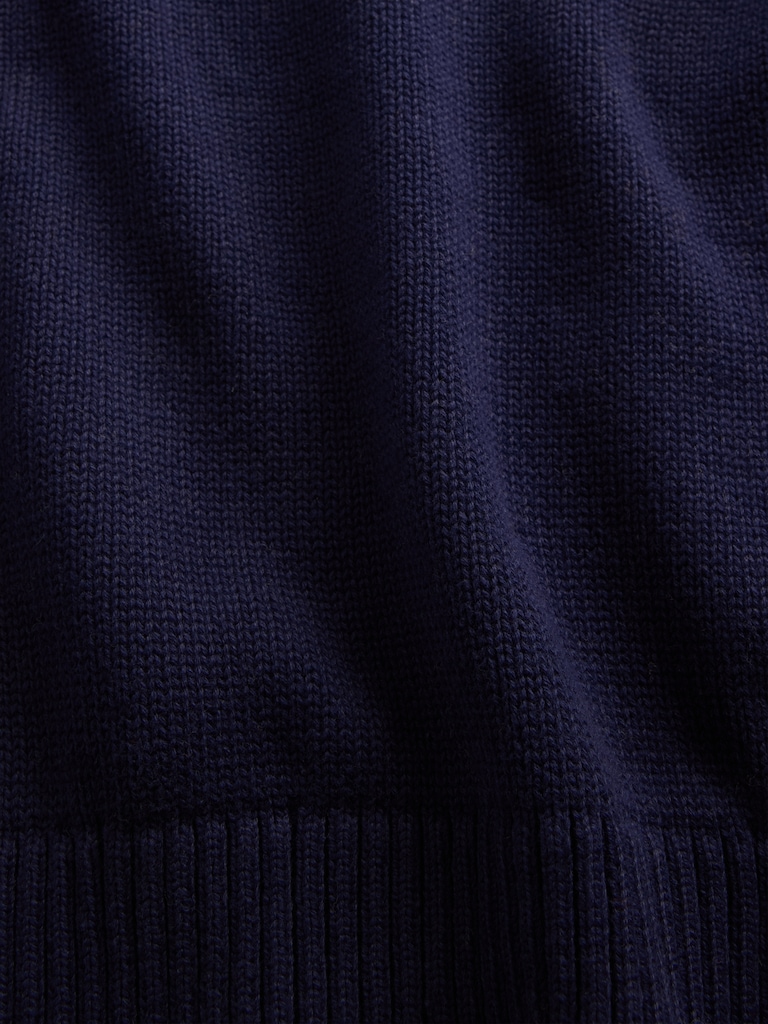 Relaxed Cotton Crewneck Sweater