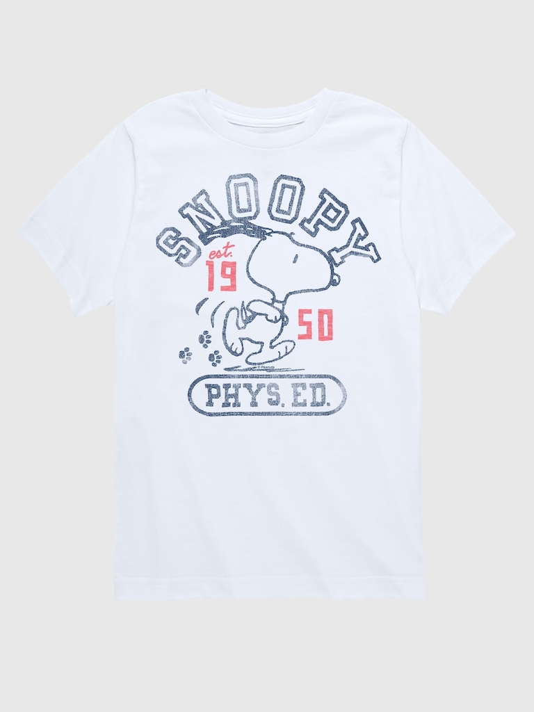 Kids Peanuts Snoopy Phys Ed Short Sleeve T-Shirt