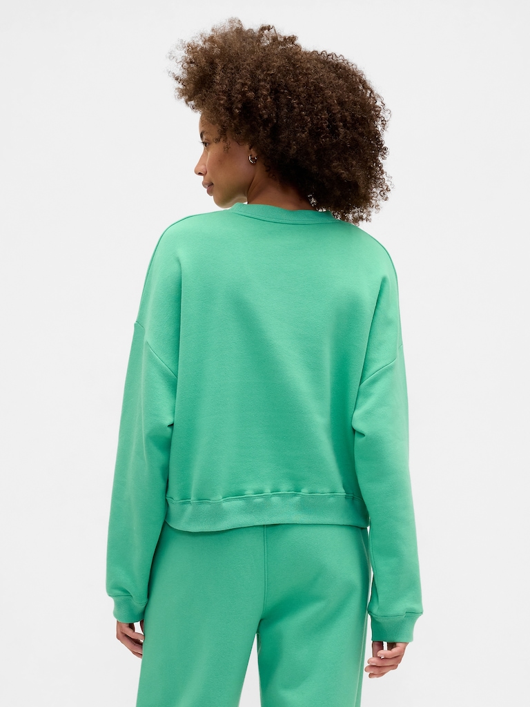 Relaxed Wedge Crewneck Sweatshirt