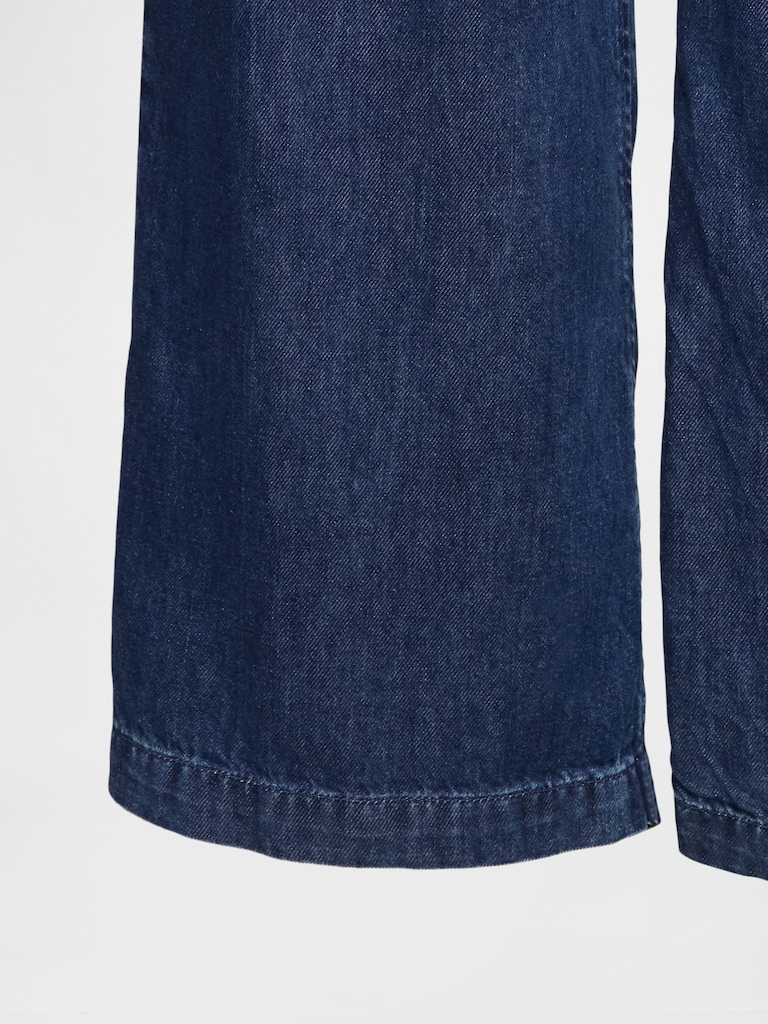 365 High Rise UltraSoft Denim Pleated Trousers