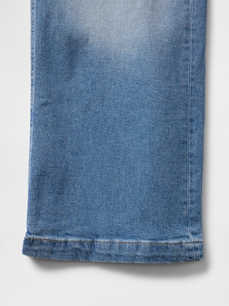 High Stride Wide-Leg Ankle Jeans