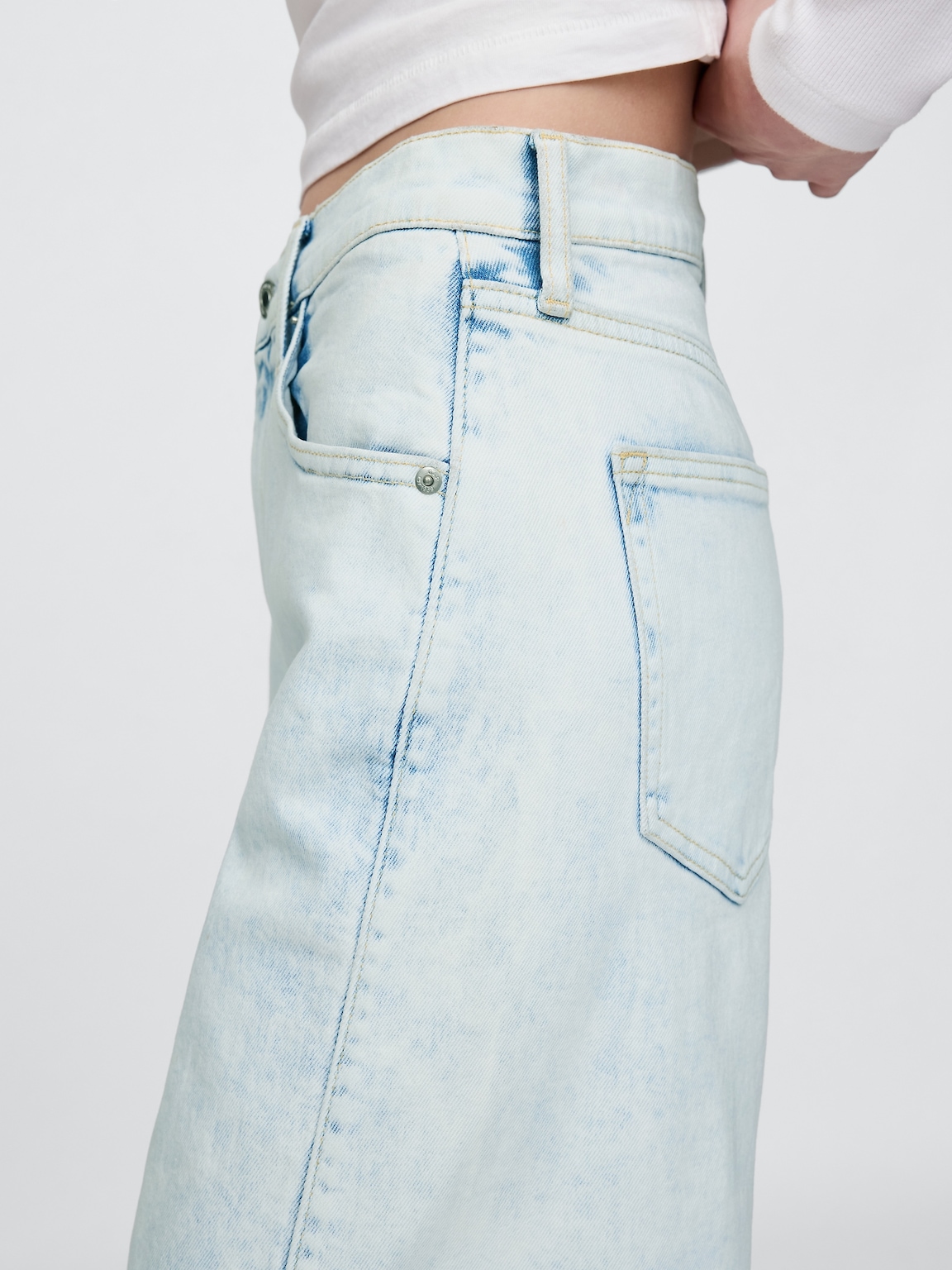 High Rise Stride Wide-Leg Jeans