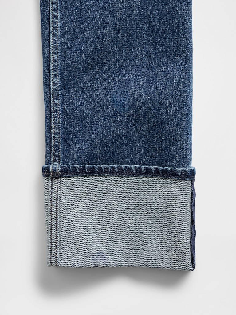 High Rise Cuffed '90s Slim Straight Jeans