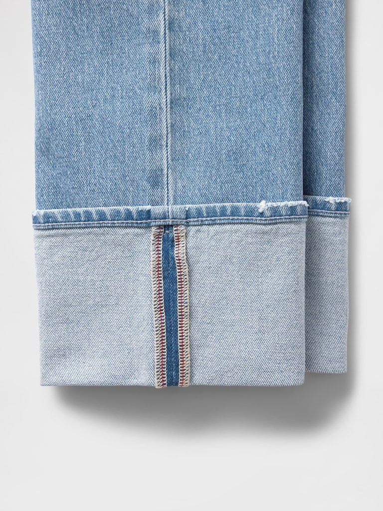 High Rise Cuffed '90s Slim Straight Jeans