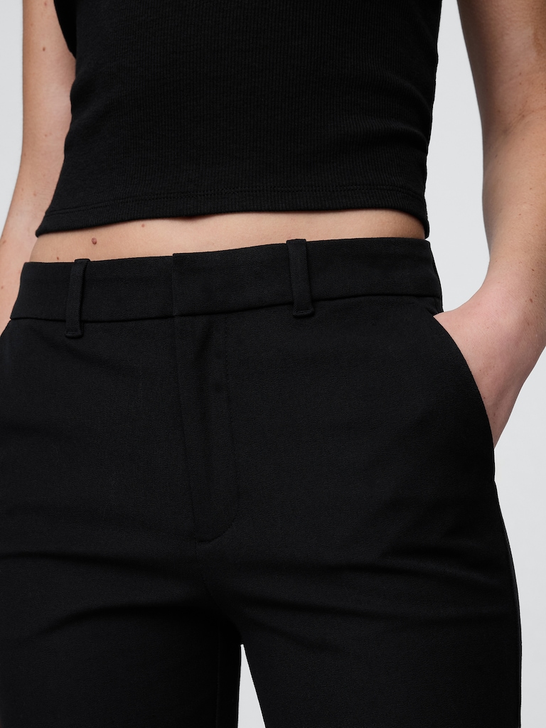 Mid Rise BiStretch Slim Ankle Pants