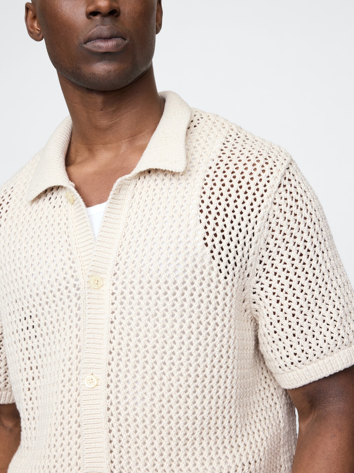 Mesh Sweater Shirt