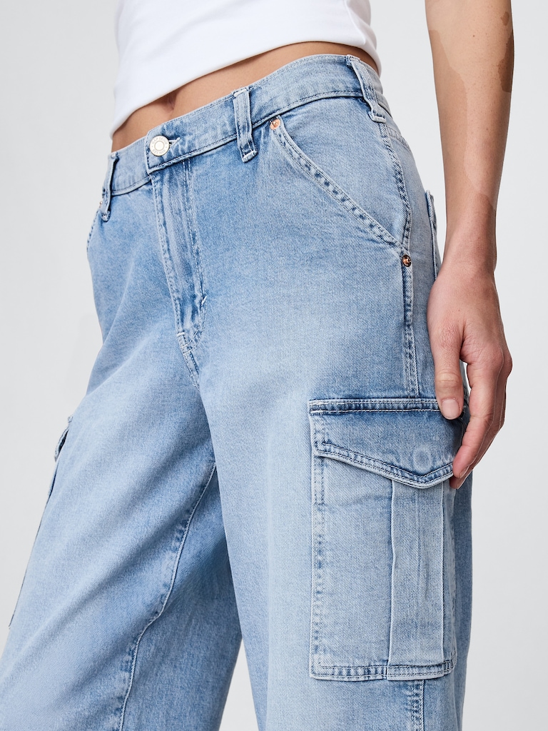 Mid Rise '90s Loose Cargo Jeans