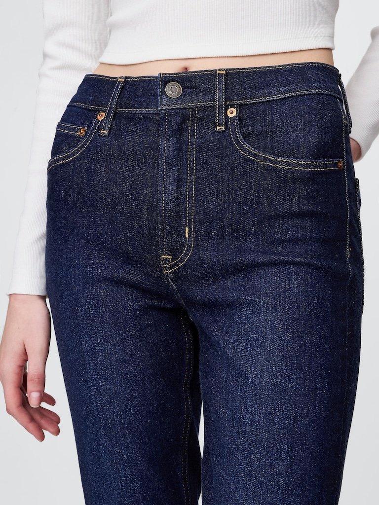 High Rise Vintage Slim Jeans