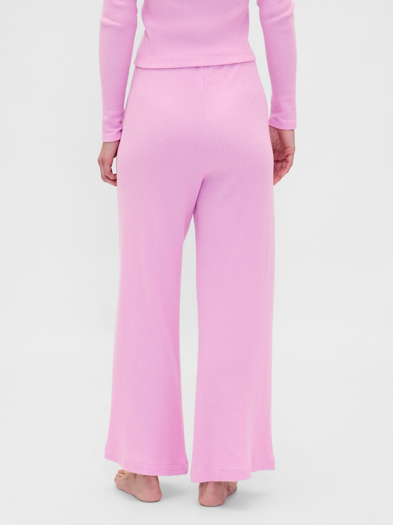 Waffle Wide-Leg PJ Pants