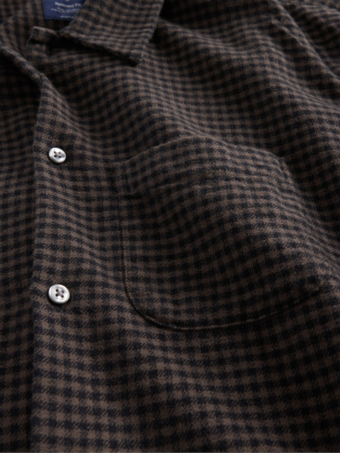 Organic Cotton Relaxed Flannel Shirt