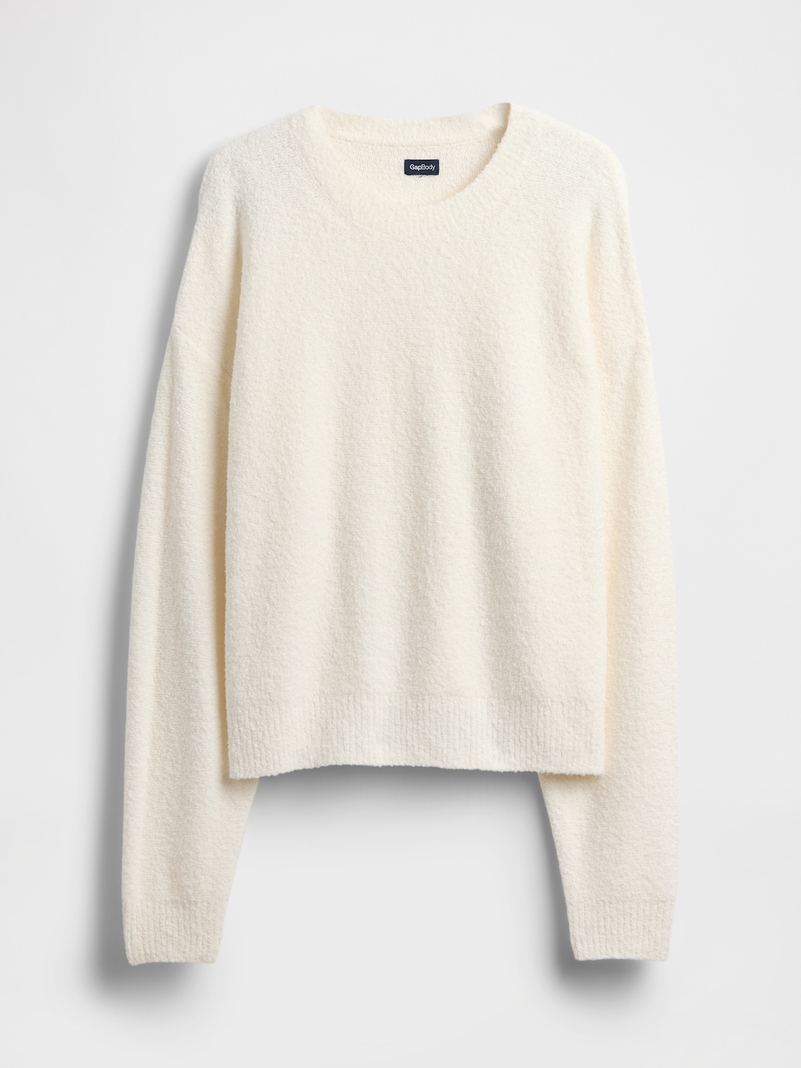 CashSoft Boucle Relaxed Crewneck Top