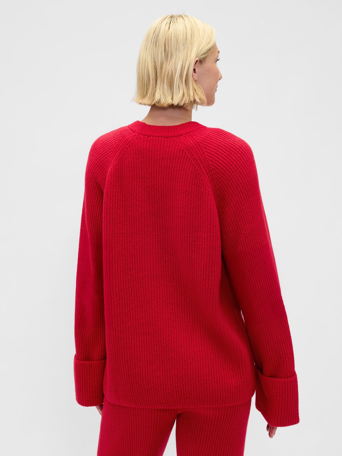 CashSoft Shaker-Stitch Boyfriend Sweater