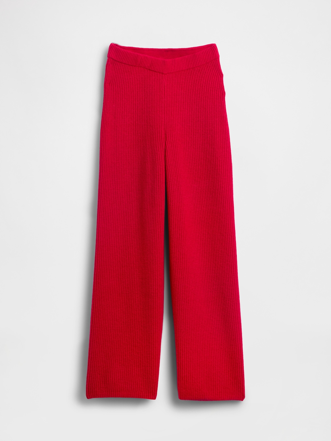 CashSoft Shaker-Stitch Sweater Pants