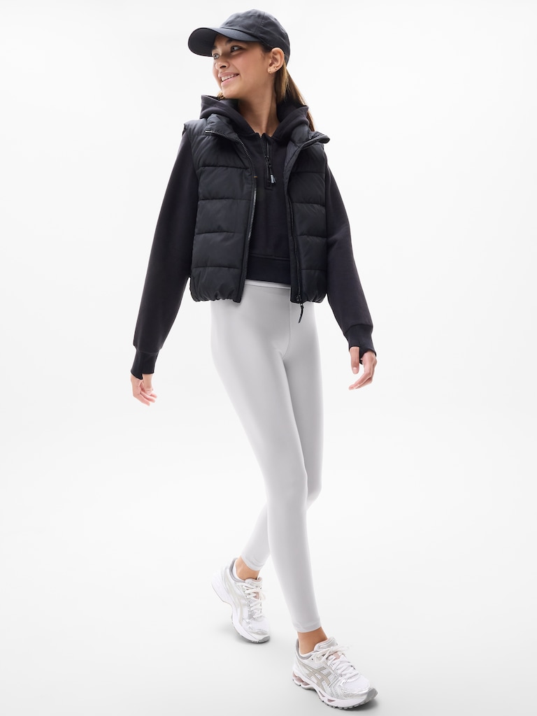 Athleta Girl High Rise Logo Chit Chat Sheen Legging