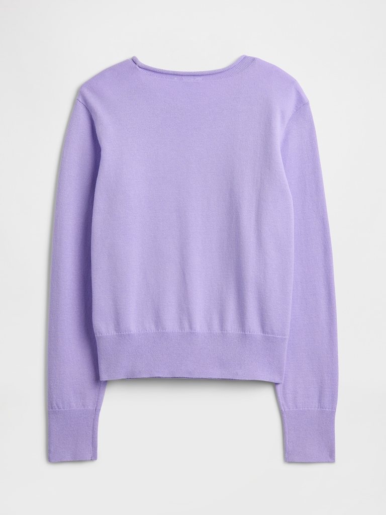Kids Relaxed Roll-Neck Sweater