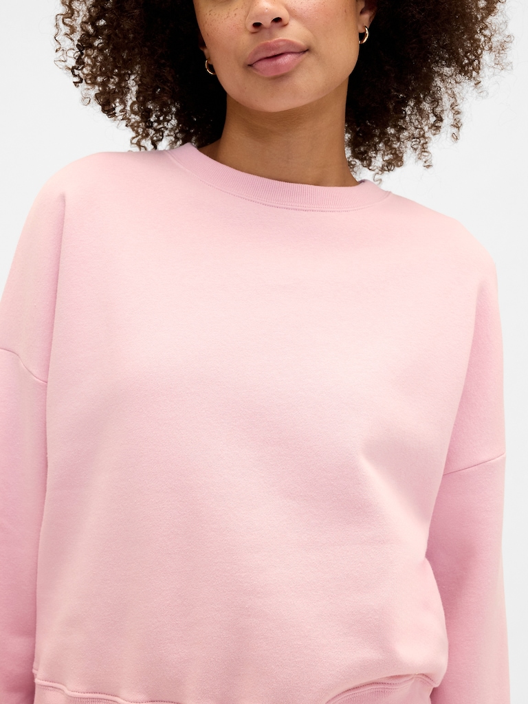 Relaxed Wedge Crewneck Sweatshirt