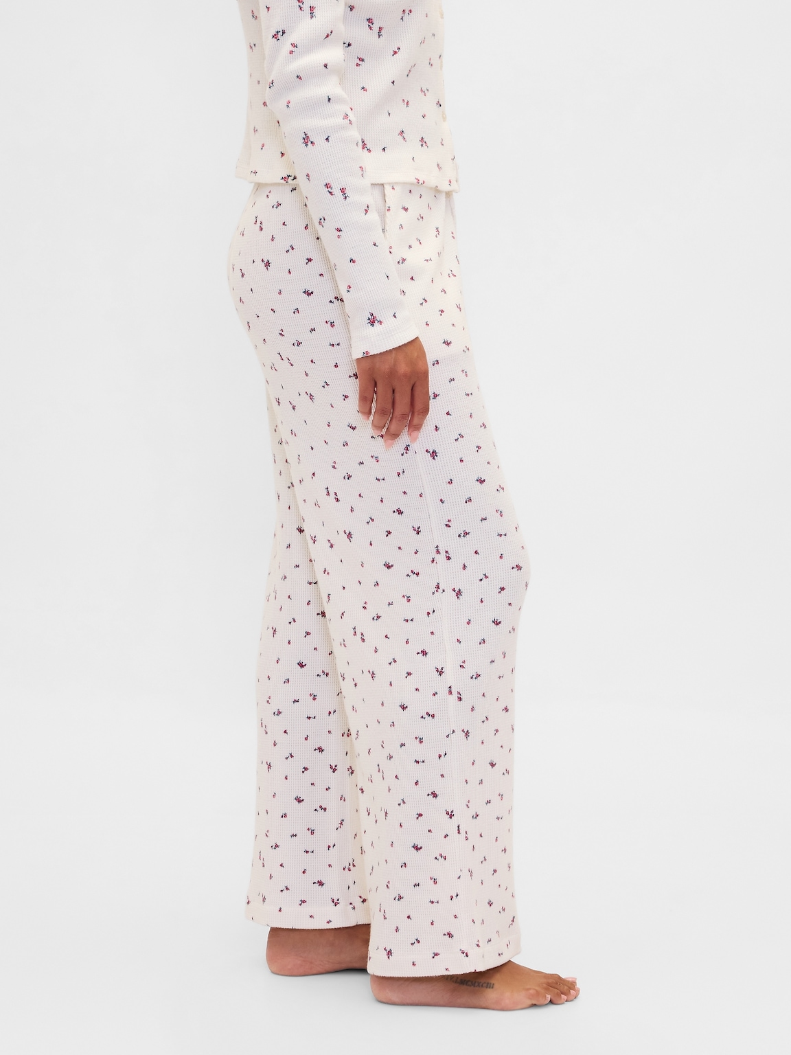 Waffle Wide-Leg PJ Pants