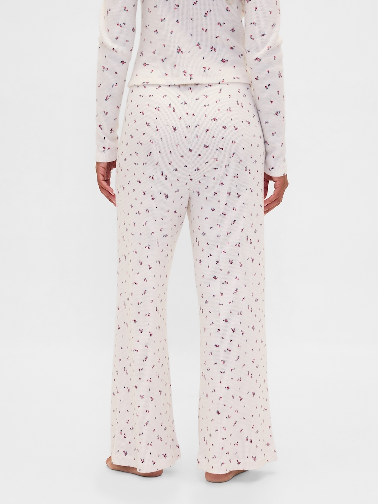 Waffle Wide-Leg PJ Pants
