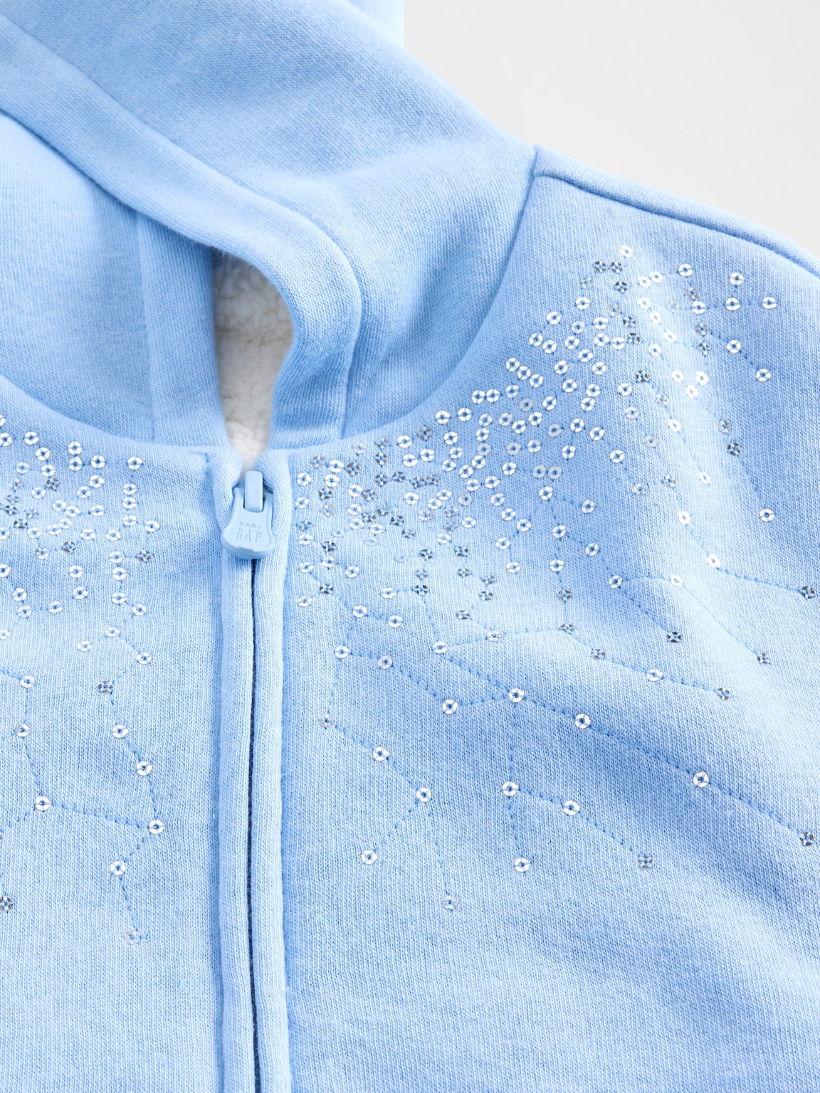 Baby & Toddler Sherpa-Lined Sequin Zip Hoodie
