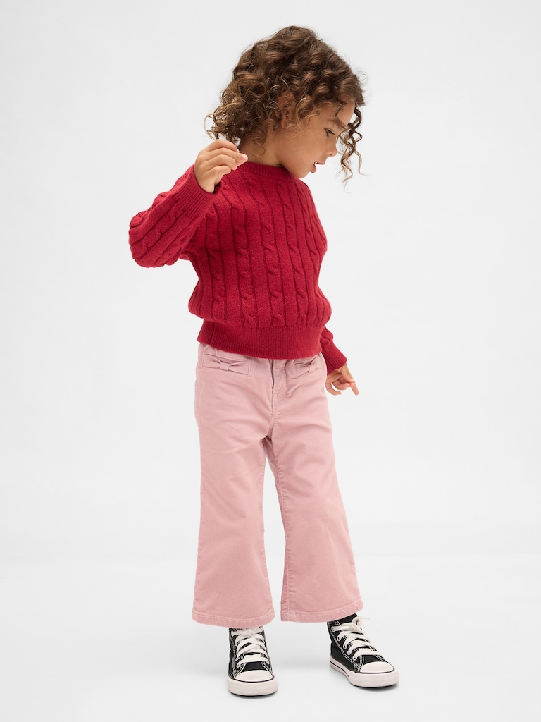Baby & Toddler Velvet Bow Stride Jeans
